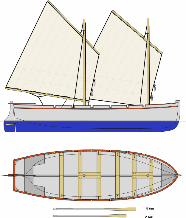 Enavigo K850 — wooden training boat